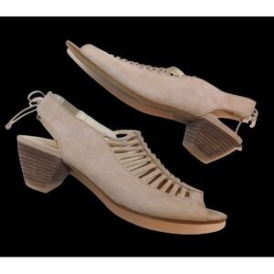 PAUL GREEN Trisha Back Tie Slingback Sandals sz 8.5 US